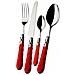 Servizio Posate 24 Pz. ""bohemia"" Rosso - Foto miniatura 1