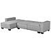 Divano Angolare Romedal Grigio Chiaro - Foto miniatura 12