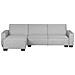 Divano Angolare Romedal Grigio Chiaro - Foto miniatura 1