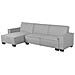 Divano Angolare Romedal Grigio Chiaro - Foto miniatura 6