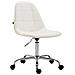 Sedia Ufficio Reims Similpelle I Sedia Lavoro con Ruote I Sedia Pc Imbottita da Scrivania, Regolabile E Girevole Bianco - Foto miniatura 1