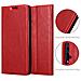 Custodia Compatibile Con Huawei Nova 5t In Rosso Mela - Coperchio Protettiva Con Chiusura Magnetica, Funzione Stand E Tasca Per Le Carte - Foto miniatura 5