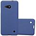 Custodia Compatibile Con Nokia Lumia 550 In Frost Blu Scuro - Coperchio Protettivo In Silicone Tpu Flessibile - Foto miniatura 1