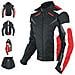 Giacca Lady Donna Tessuto Cordura Moto Protezione Manica Staccabile Rosso Xs - Foto miniatura 1