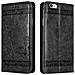 Cadorabo Custodia Compatibile Con Apple Iphone 6 Plus / 6s Plus In Nero Con Ornamenti - Coperchio Protettiva Con Chiusura Magnetica, Funzione Stand E Tasca Per Le Carte - Foto miniatura 1