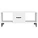 Tavolino Da Salotto Bianco 102x50x40 Cm In Legno Multistrato - Foto miniatura 4