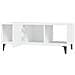 Tavolino Da Salotto Bianco 102x50x40 Cm In Legno Multistrato - Foto miniatura 5