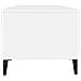 Tavolino Da Salotto Bianco 102x50x40 Cm In Legno Multistrato - Foto miniatura 6