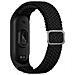 Cinturino Per Orologio In Nylon Per Xiaomi Mi Band 3/4/5/6/7/nfc Black - Foto miniatura 1