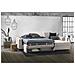 Divano Letto Adima, Divano Ad Angolo, 100% Made In Italy, Sofà Con Apertura Girevole, Penisola Contenitore Sinistra, Con Braccioli Slim, Cm 260x95h90, Tortora - Foto miniatura 2