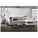 Divano Letto Adima, Divano Ad Angolo, 100% Made In Italy, Sofà Con Apertura Girevole, Penisola Contenitore Sinistra, Con Braccioli Slim, Cm 260x95h90, Tortora - Foto miniatura 3