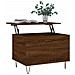 Tavolino Salotto Rovere Marrone 60x44,5x45 Cm Legno Multistrato - Foto miniatura 3