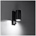 Lampada Da Parete Utti Nero Sl. 1077 - Moderno Lampade Da Parete Nero 15x6x10 Cm - Foto miniatura 3