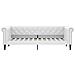 Letto Da Giorno Bianco 100x200 Cm In Similpelle - Foto miniatura 2