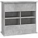 Supporto Acquario 81x36x73 cm Legno Multistrato Grigio Cemento - Foto miniatura 7