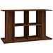 Supporto Acquario 100x40x60 Cm Legno Multistrato Rovere Marrone - Foto miniatura 1