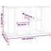 Supporto Acquario 100x40x60 Cm Legno Multistrato Rovere Marrone - Foto miniatura 6