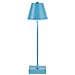 Lampada 10 W Ricaricabile 3 Colori Luce Bianca Calda Naturale Lume Da Tavolo Blu - Foto miniatura 2