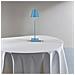 Lampada 10 W Ricaricabile 3 Colori Luce Bianca Calda Naturale Lume Da Tavolo Blu - Foto miniatura 3