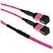 Dc5201 Cavo A Fibre Ottiche 7 M 2x Mpo Om4 Viola - Foto miniatura 3
