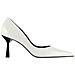 Marilyn Pumps High Scarpe Con Tacco Pelle Scarpe Donna Bianco Eu 41.5, 7-117706 0200 - Foto miniatura 2