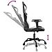 Sedia da Gaming Massaggiante Nera e Bianca in Similpelle - Foto miniatura 3