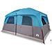 Tenda Familiare Cabina per 10 Persone Blu Impermeabile - Foto miniatura 1