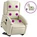 Lusso Casadino -  Poltrona Alzapersona Elettrica Reclinabile Crema In Similpelle - Foto miniatura 1