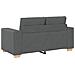Set divano 3 pezzi grigio scuro con cuscini - Foto miniatura 8