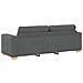 Set divano 3 pezzi grigio scuro con cuscini - Foto miniatura 9