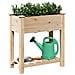Fioriera da giardino  con ripiano 71x37x76 cm in legno massello di abete - Foto miniatura 3