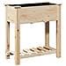 Fioriera da giardino  con ripiano 71x37x76 cm in legno massello di abete - Foto miniatura 7