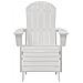 Sedia Adirondack con Poggiapiedi Bianca HDPE - Foto miniatura 4