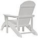 Sedia Adirondack con Poggiapiedi Bianca HDPE - Foto miniatura 6