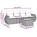 Set Divano da Giardino 5pz con Cuscini Grigio Chiaro Polyrattan - Foto miniatura 3
