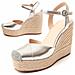 Wedge Sparta Wesparto4 Silver Argento Materiale Sintetico - Foto miniatura 1