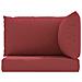 Cuscini per Pallet 3 pz Rosso Vino in Tessuto Oxford - Foto miniatura 4
