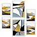 Set Di 6 Stampe Genere Natura 1 In Paesaggi Astratti Dipinti Decorativi Estetici Per Il Tuo Soggiorno Camera Da Letto Casa A3 & A4 Cornice Bianca - Foto miniatura 1