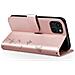 Custodia A Portafoglio Per Iphone 15 Design Premium Fiori Farfalla, Rosa Champagne - Foto miniatura 2