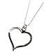 Collana Cuore Grigio In Argento 7-10 Micron - Foto miniatura 2
