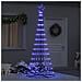 Albero di Natale LED con 290 LED Blu 100 x 100 x 250 cm Metallo - Foto miniatura 2
