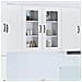 Pensile cucina 2 pcs Bianco 40 x 31 x 80 cm Legno multistrato - Foto miniatura 2