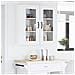 Pensile cucina 2 pcs Bianco 40 x 31 x 80 cm Legno multistrato - Foto miniatura 4