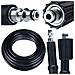 Tubo Alta Pressione 5m M22-qc - Click Connect, Oplot Nylon, 200 Bar | Compatibile Con Idropulitrice Lavor - Foto miniatura 1