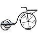 Supporto Bici In Mosaico Blu E Ferro Battuto 67x26,5x43h - Foto miniatura 3