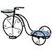 Supporto Bici In Mosaico Blu E Ferro Battuto 67x26,5x43h - Foto miniatura 5