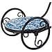 Supporto Bici In Mosaico Blu E Ferro Battuto 67x26,5x43h - Foto miniatura 8