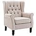 Sedia Design Minimalista, Unisce Comfort E Stile Per Un Ambiente Moderno, Colore Beige - Foto miniatura 1