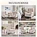 Sedia Design Minimalista, Unisce Comfort E Stile Per Un Ambiente Moderno, Colore Beige - Foto miniatura 6