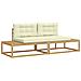 Set di divani da esterno Bianco 230,5 x 83 x 73 cm Poliestere - Foto miniatura 1